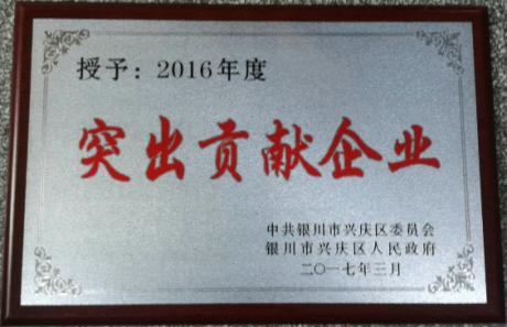 2016年度突出貢獻企業